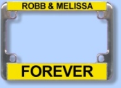 Motorcycle License Plate Frames, Holders, Covers and Brackets display examples can be seen by clicking here.